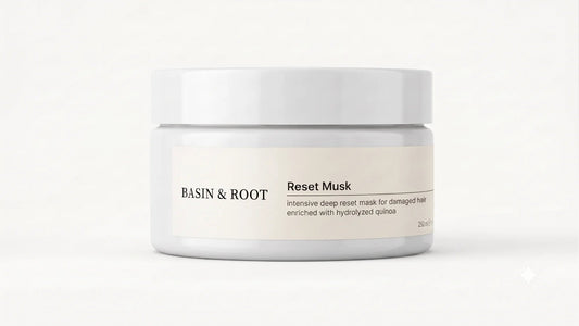 Basin & Root Hair Reset Mask 250ml — product jar on white background